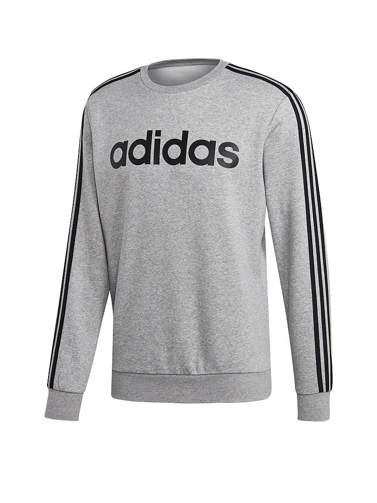 ADIDAS Herren Sweater Essentials 3 Streifen grau | S Adidas Tech Sweatshirt Herren white im Online Shop von